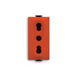Шуко утичница со сигурносен капак 2P+E, 10/16A, 250V AC ТИП P17/11 (1 модул)