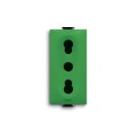 Шуко утичница со сигурносен капак 2P+E, 10/16A, 250V AC ТИП P17/11 (1 модул)