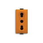 Шуко утичница со сигурносен капак 2P+E, 10/16A, 250V AC ТИП P17/11 (1 модул)