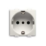 Шуко утичница со сигурносен капак 2P+E, 16A, 250V AC ТИП P30 (2 модули)