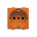 Шуко утичница со сигурносен капак 2P+E, 16A, 250V AC ТИП P30 (2 модула)