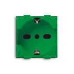 Шуко утичница со сигурносен капак 2P+E, 16A, 250V AC ТИП P30/P17 (2 модули)