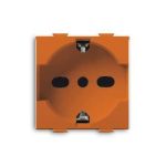 Шуко утичница со сигурносен капак 2P+E, 16A, 250V AC ТИП P30/P17 (2 модули)
