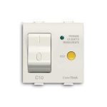 Прекинувач 1P+N C10-10mA, капацитет на прекинување 3kA со пренапонска заштита (1 модул)
