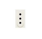 Шуко утичница со сигурносен капак 2P+E, 10А, 250V AC ТИП P11 (1 модул)