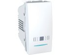 MGU3.106.18CN/12CN/25CN Тастер со сина светилка за лоцирање и симбол ѕвонче– 1 модул 10AX со опружен приклучок