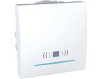 MGU3.216.18CN/12CN/25CN Тастер со сина светилка за лоцирање и симбол ѕвонче, 12V – 2 модул 10AX со опружен приклучок