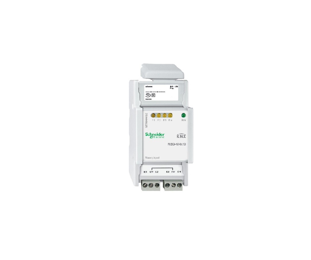 MTN644492.jpg KNX MTN644492 Binary Input REG-K/4x10, light grey - Image 1