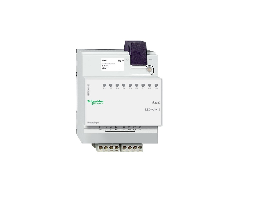 MTN644592.jpg KNX MTN644592 Binary Input REG-K/8x10, light grey - Image 1