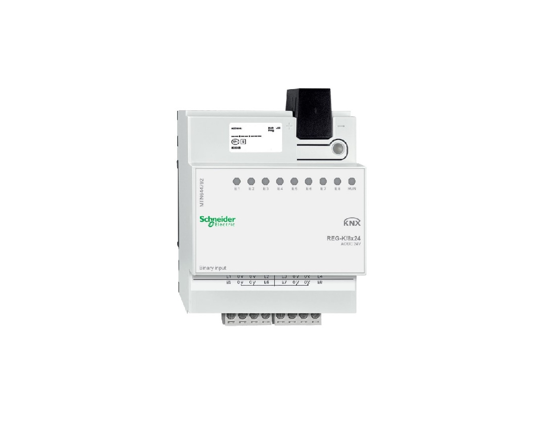 MTN644792.jpg KNX MTN644792 Binary Input REG-K/8x24, light grey - Image 1
