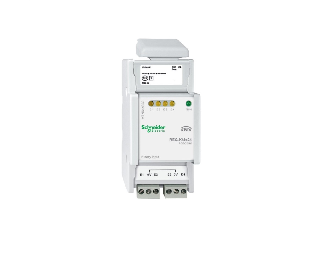 MTN644892.jpg KNX MTN644892 Binary input REG-K/4x24, light grey - Image 1