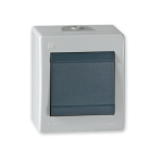 Прекинувач обичен POWER10A 250V~ IP44, сиво /антрацит 251.1A