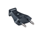 Утикач двополен EURO 2,5A 250V~, црн 302.13