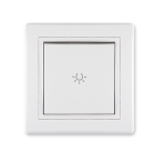 Тастер за светло PRESTIGE  10A 250V~, бел 609.00