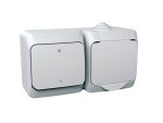 WDE000502 Шуко утичница + двополен прекинувач, 16А 250VAC